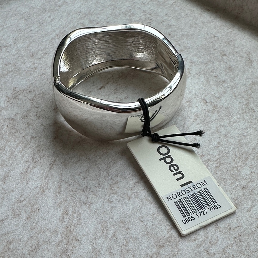 Nordstrom Polished Silver Cuff Bracelet